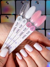 HIT gel, Топовое покрытие без липкого слоя для гель-лака "Опал/Opal" №04, 9 мл