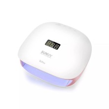 SUNUV, LED Лампа SUN 4S Original, 48W розовая с кварцевыми диодами