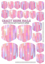 Crazy Shine Nails Плёнка для педикюра № 123