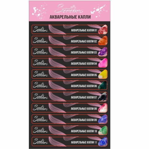 Акварельные капли