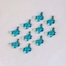 Blesk, Украшение для ногтей "Бабочки" №10 (пластик) размер 7*10 мм, 10шт