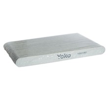 Yoko Одноразовая пилка на деревяной основе, 17.8 см, 100/180 (50 шт)