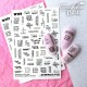 Fashion Nails Слайдер-дизайн белый W183