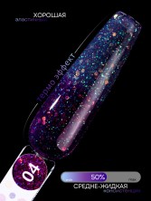 HIT gel, Гель-лак "Термо блеск/Thermo shine" №04, 9 мл