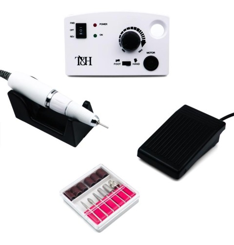 Аппарат для маникюра TH-503 с педалью (30 000 оборотов) белый цвет