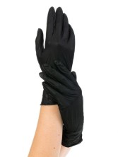 Перчатки одноразовые нитриловые NitriMax Черные, размер S (100 шт)