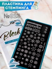 Blesk, Пластина для стемпинга №023, 6*12 см