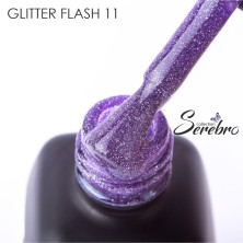 Serebro, Гель-лак светоотражающий "Glitter flash" №11, 11 мл