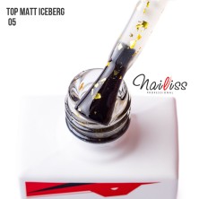 Nailiss, Матовый топ без липкого слоя "Top Iceberg" №05, 9 мл