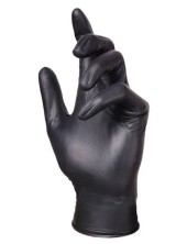 MediOk Перчатки винил-нитрил неопудренные Черные, размер M (1 пара)