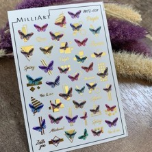 MilliArt Nails Слайдер-дизайн Металл MTL-057