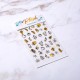 Blesk, Мини наклейки для дизайна ногтей №193