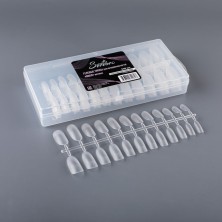 Serebro, Гелевые типсы для наращивания ногтей "Овал", матовые 240 шт