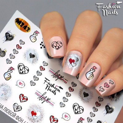 Слайдер-дизайн Fashion Nails, фольгированный M243