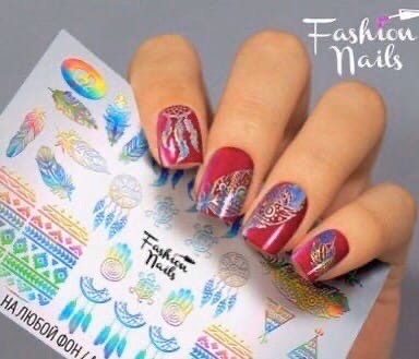 Слайдер-дизайн Fashion Nails, фольгированный G2