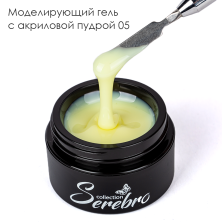 Serebro, Моделирующий гель с акриловой пудрой №05, 15 мл