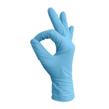 MediOk Перчатки одноразовые нитриловые Optima Голубые, размер XS (100 шт)