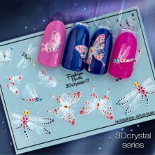 Fashion Nails Слайдер-дизайн 3D Crystal (07)