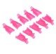 Зажим-клипса  для снятия гель-лака (набор из 10 шт), розовый