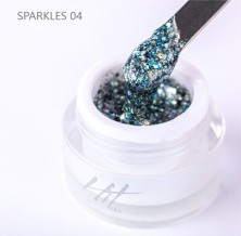 HIT gel, Гель-лак "Sparkles" №04, 5 мл