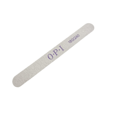 OPI Пилка тонкая (деревянная основа) прямая, 180/240 грит, 50 шт/уп