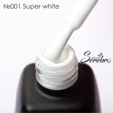 Serebro, Гель-лак №001 "Super white", 11 мл