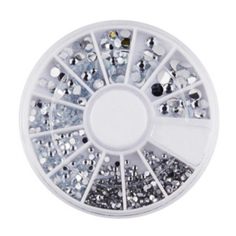 Стразы в карусели прозрачные (1,5-4 мм)