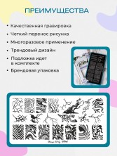 Blesk, Пластина для стемпинга №031, 6*12 см