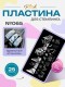 Blesk, Пластина для стемпинга №065, 6*12 см