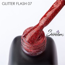 Serebro, Гель-лак светоотражающий "Glitter flash" №07, 11 мл
