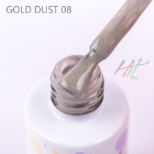 HIT gel, Гель-лак "Gold dust" №08, 9 мл
