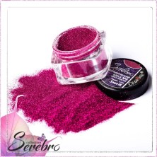 Serebro, Голографический блеск №08, цвет фуксия, помол 1/256, 5 мл