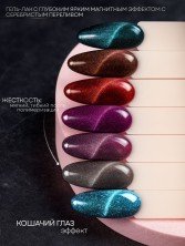 HIT gel, Гель-лак кошачий глаз "Блестящий/Shiny cat" №03, 9 мл