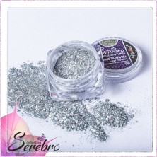 Serebro, Пигмент-втирка "Металлик", цвет серебро, 0,3 г.
