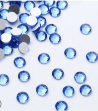 Стразы стекло (сине-сиреневые) - полный аналог SWAROVSKI ELEMENTS.Размер ss3 - 1,3 мм (1440 шт)