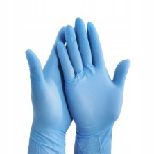Перчатки нитриловые одноразовые Синие пр-во Китай, размер S (100 шт)
