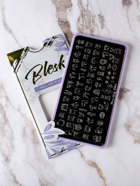 Blesk, Пластина для стемпинга №041, 6*12 см