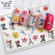 Fashion Nails Слайдер-дизайн цветной 3D (065)