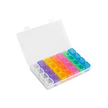 Бокс для дизайнов цветной (28 отдельнозакрывающихся контейнера)