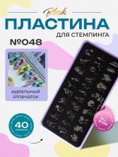 Blesk, Пластина для стемпинга №048, 6*12 см