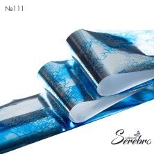 Фольга фирменная для дизайна ногтей "Serebro" 50 см (№111 - Текстуры глянец)