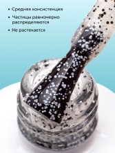 HIT gel, Матовый топ без липкого слоя "Далматинец/Dalmatian top" , 9 мл