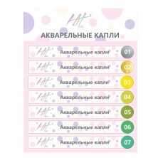 Hit gel, Наклейки на типсы "Акварельные капли"