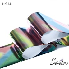 Фольга фирменная для дизайна ногтей "Serebro" 50 см (№114 - Текстуры глянец)