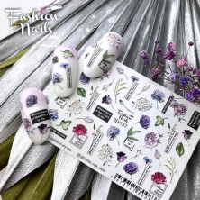 Fashion Nails Слайдер-дизайн цветной 3D (157)