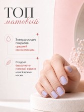 HIT gel, Матовый топ без липкого слоя, 9 мл