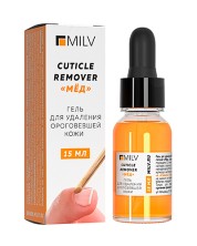 Milv Кератогель щелочной «CUTICLE REMOVER «МЁД», 15 мл.