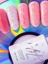 HIT gel, Топ без липкого слоя с серебряной поталью "Диско/Disco top Silver", 9 мл