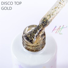 HIT gel, Disco top без липкого слоя Gold, 9 мл