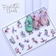 Fashion Nails Слайдер-дизайн цветной 3D (100)